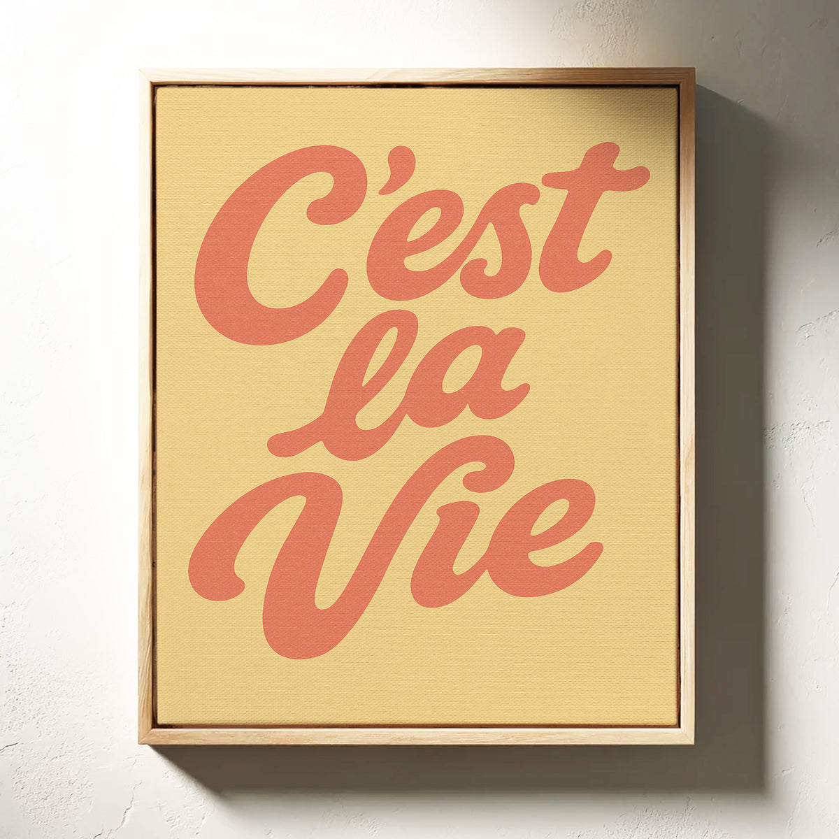 WONDERWALL ‘L’Atelier Fun Collection’ C’est La Vie Retro Wall Art