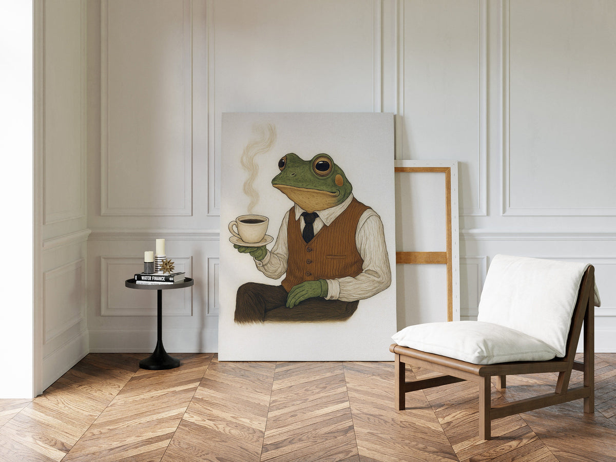 WONDERWALL ‘L’Atelier Fun Collection’ Gentleman Frog – Caffeinated & Classy