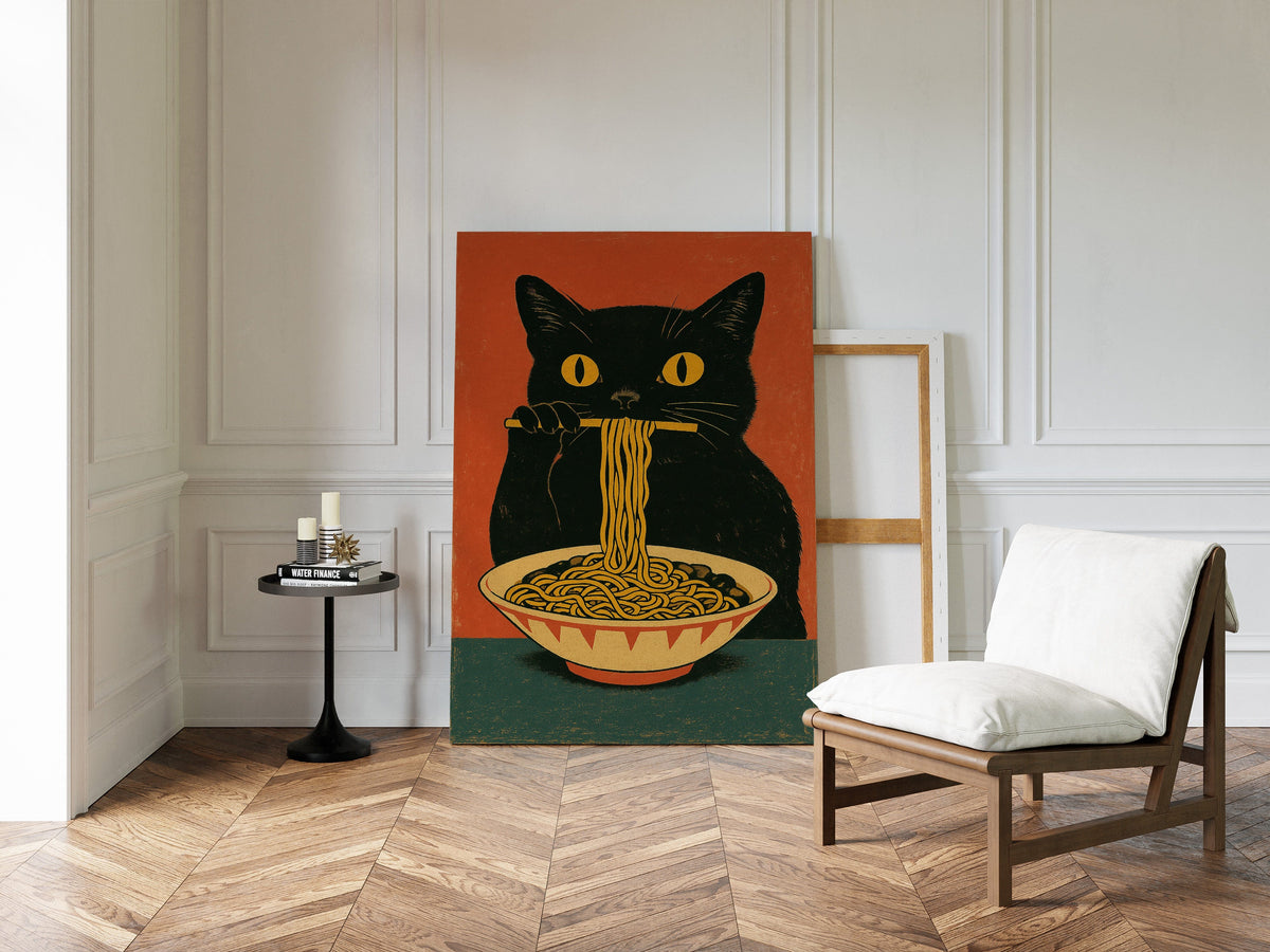 WONDERWALL 'L’Atelier Fun Collection' Ramen Raider – Midnight Noodles, Feline Style