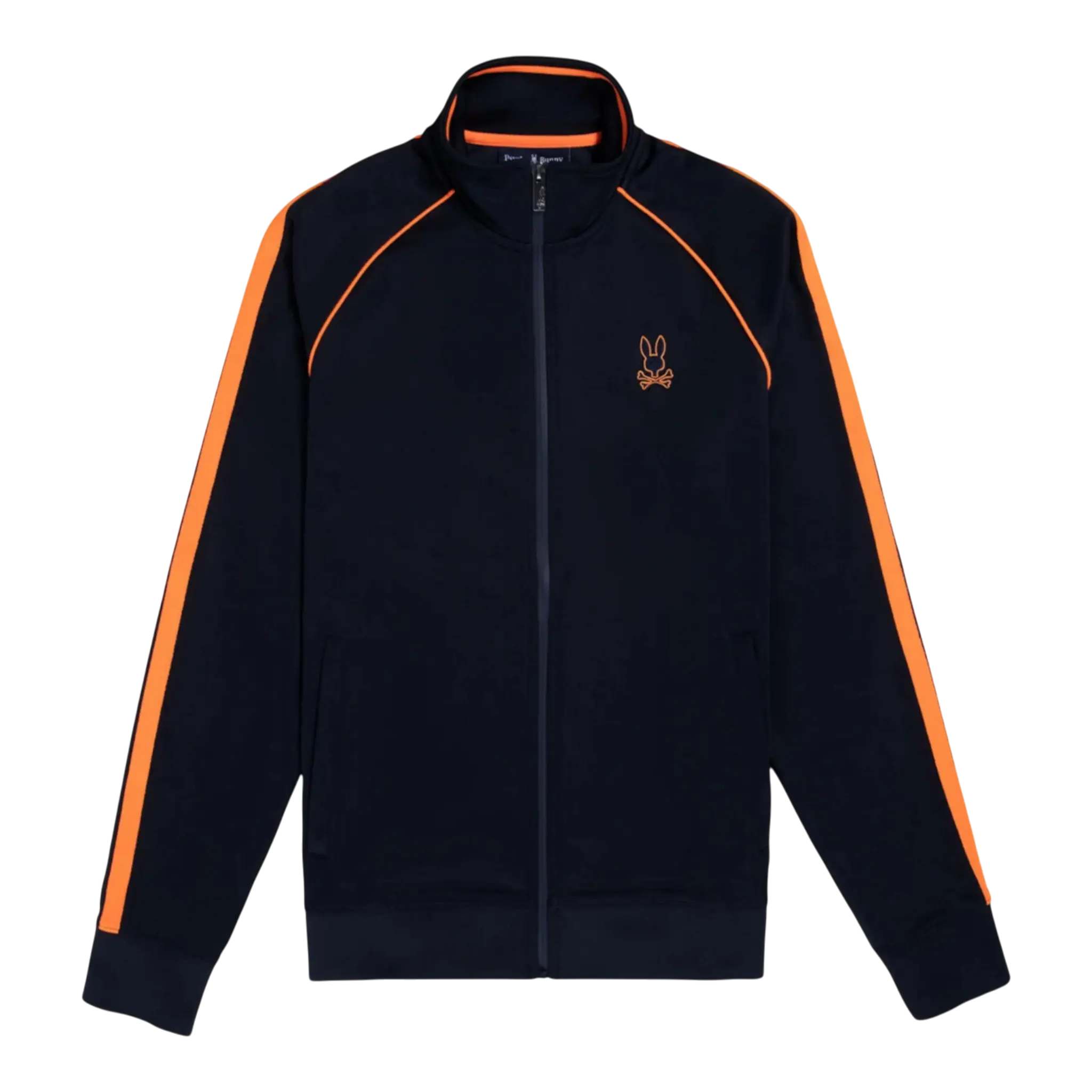 Psycho Bunny Royalton Knit Men Track Jacket Navy