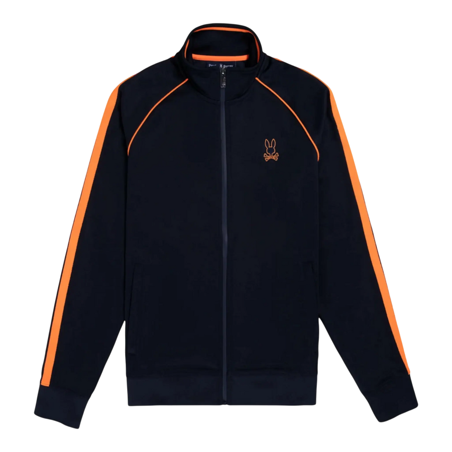 Psycho Bunny Royalton Knit Men Track Jacket Navy