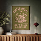 WONDERWALL ‘L’Atelier Fun Collection’ Fresh Brew Retro Coffee Poster