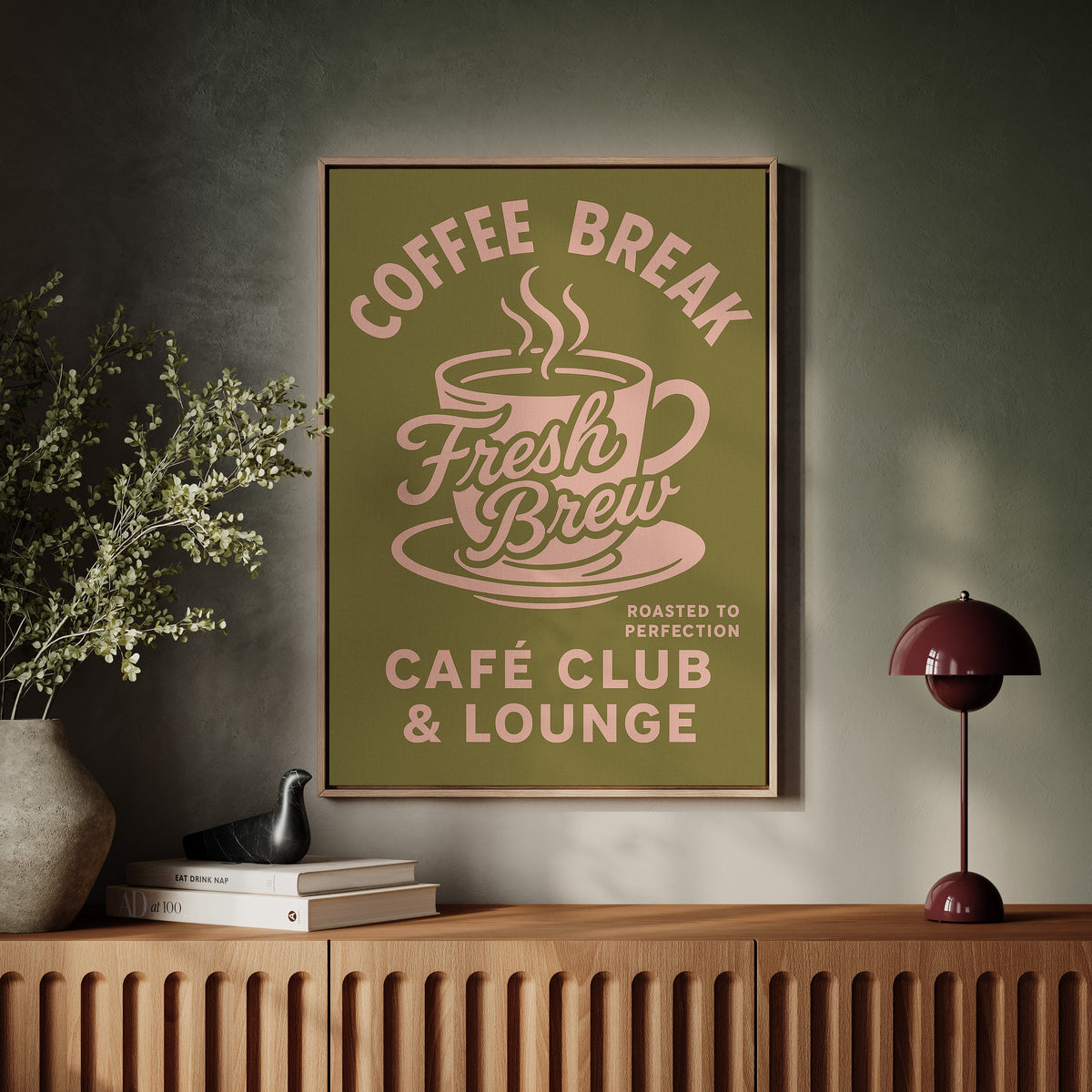 WONDERWALL ‘L’Atelier Fun Collection’ Fresh Brew Retro Coffee Poster