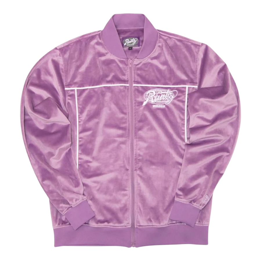 Runtz Around The World Velour Men’s Jacket – Violet
