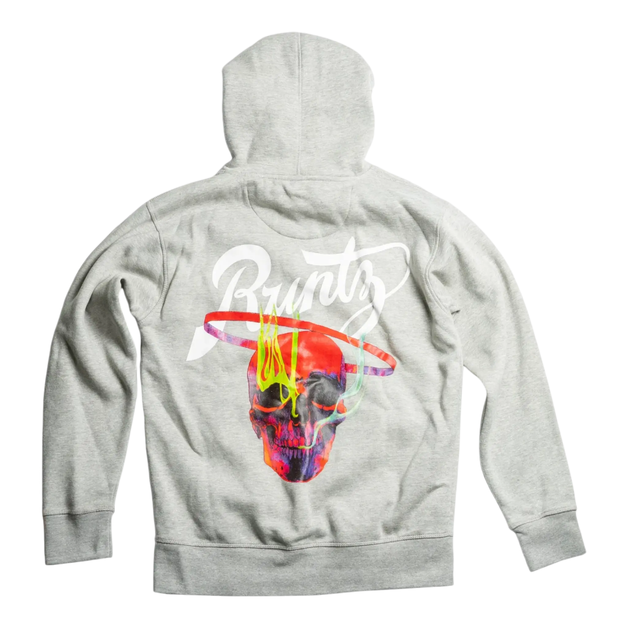 Runtz Smoking Skulls Pull-Over Men’s Hoodie – Heather Grey