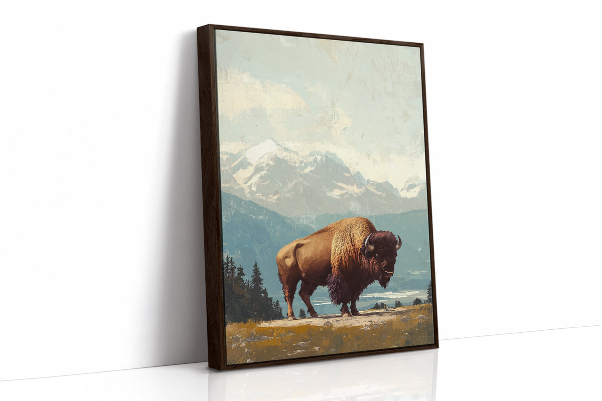 WONDERWALL ‘L’Atelier Fun Collection’ Bison Beneath the Mountain Sky