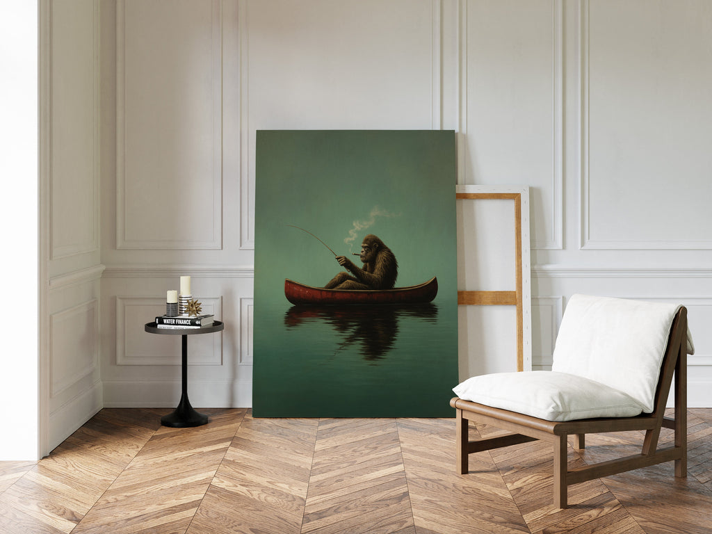 WONDERWALL ‘L’Atelier Fun Collection’ Fishing Ape in a Red Canoe
