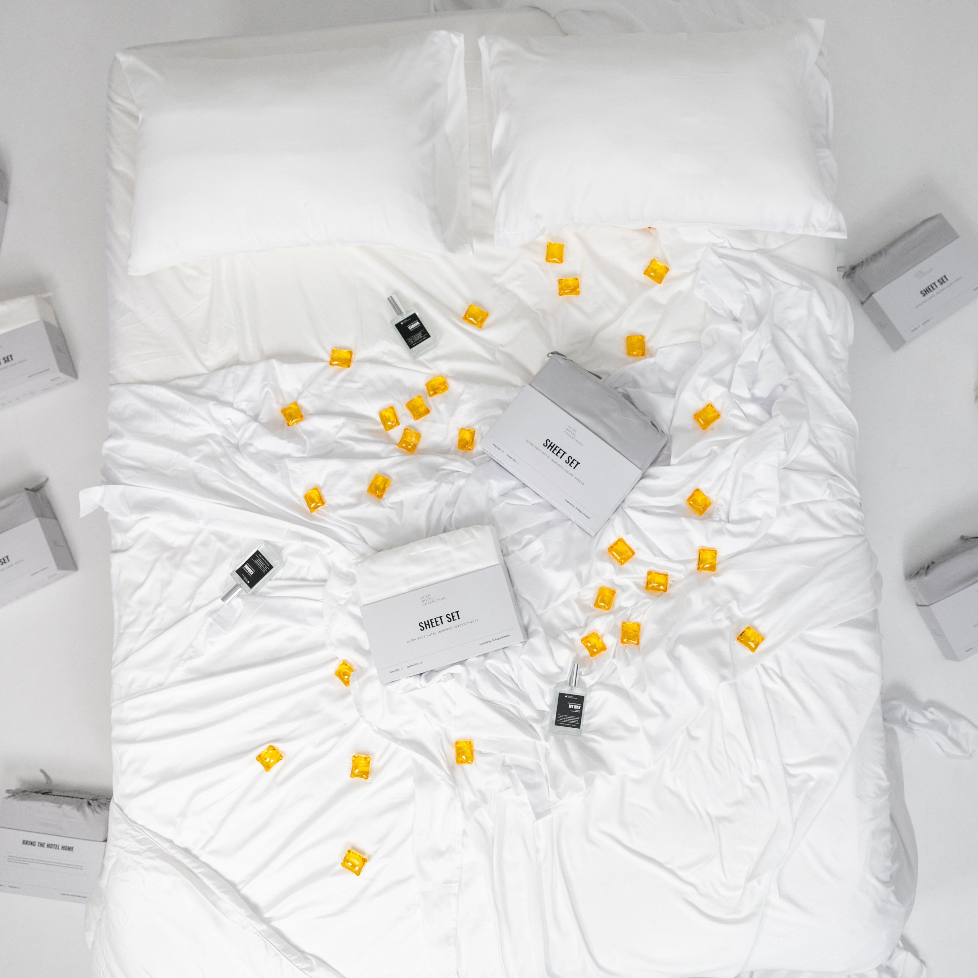 Sateen Cotton Grand Suite Sheet Set