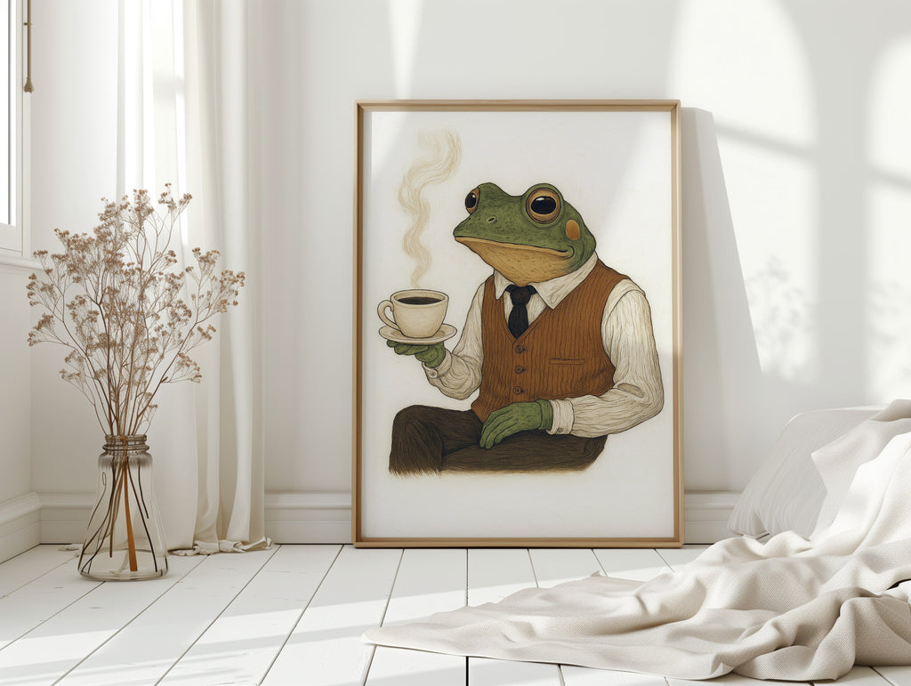 WONDERWALL ‘L’Atelier Fun Collection’ Gentleman Frog – Caffeinated & Classy