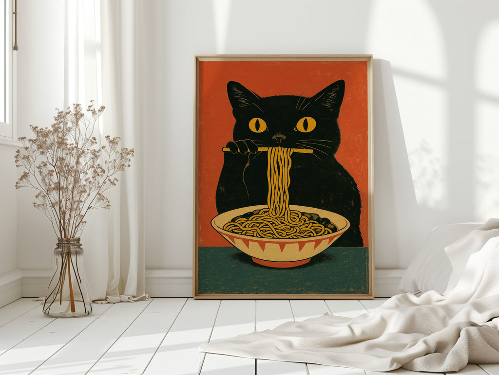 WONDERWALL 'L’Atelier Fun Collection' Ramen Raider – Midnight Noodles, Feline Style