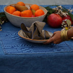 WONDERWALL ‘Maison Élégance’ Tan Chambray Napkin with Contrast Stitching