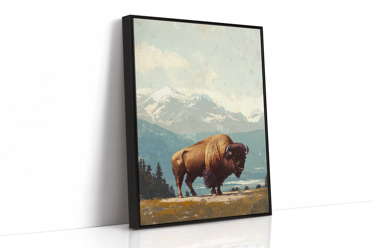 WONDERWALL ‘L’Atelier Fun Collection’ Bison Beneath the Mountain Sky