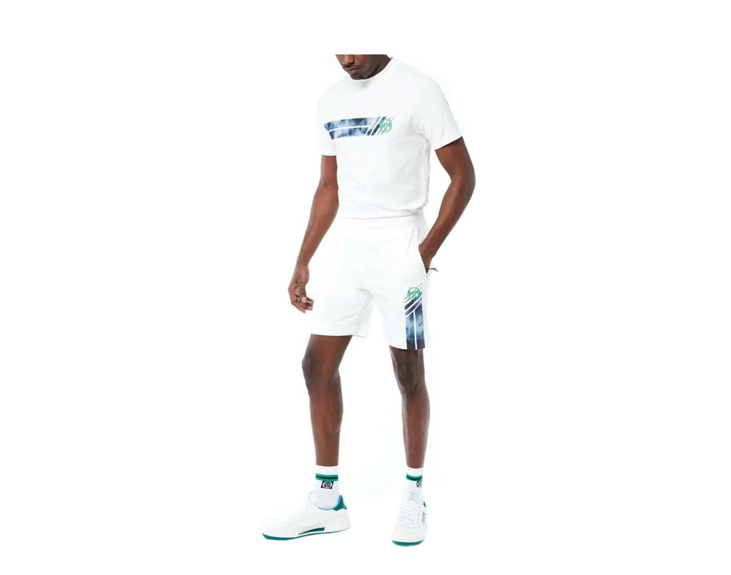Sergio Tacchini Velocita Men Shorts Blanc De Blanc