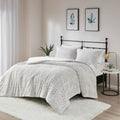 WONDERWALL 'Une Collection' Full/Queen Ultra Plush Down Alternative Comforter Set with Chevron Pattern - Ivory