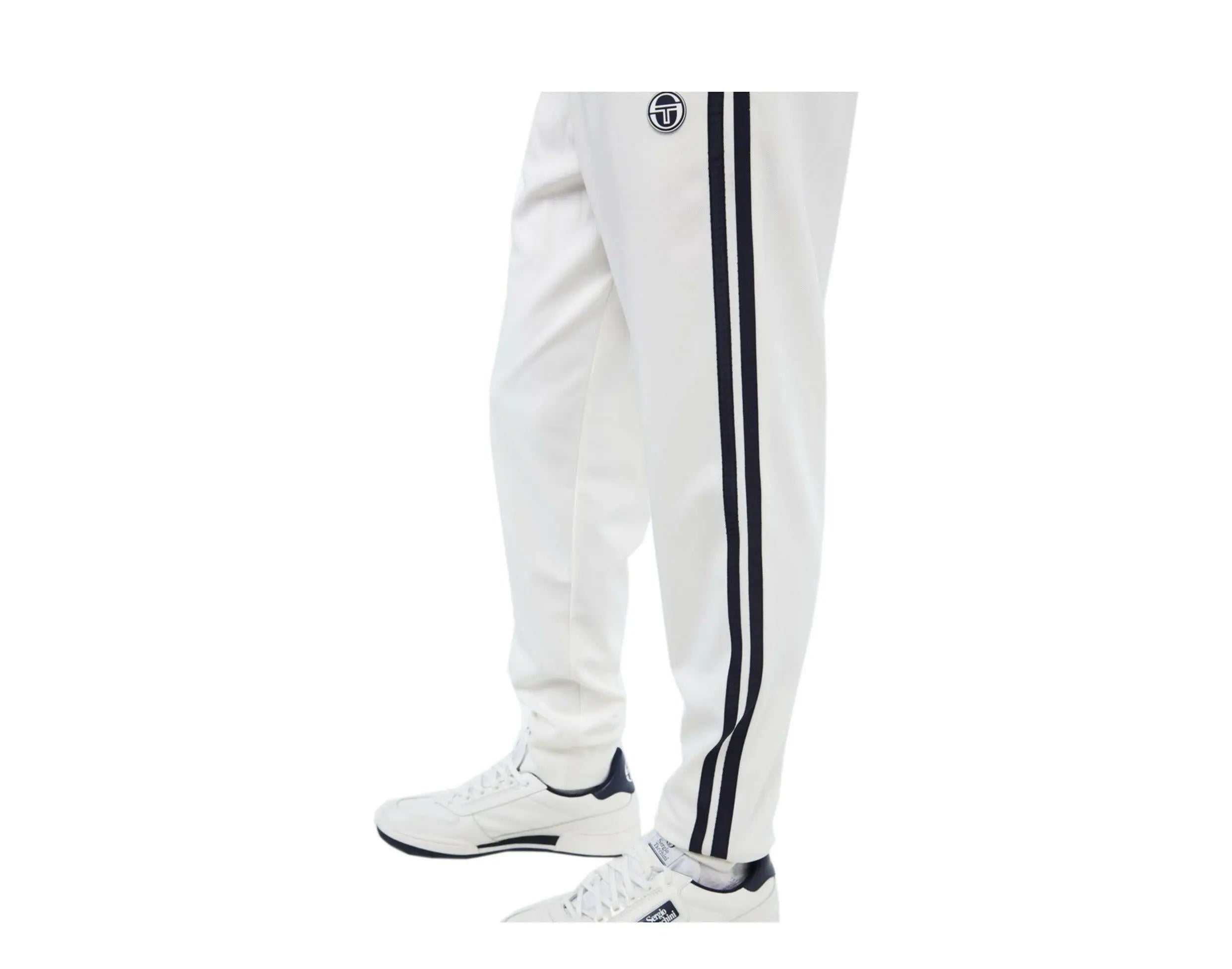 Sergio Tacchini Young Line Men Track Pants Blanc De Blanc/Night Sky