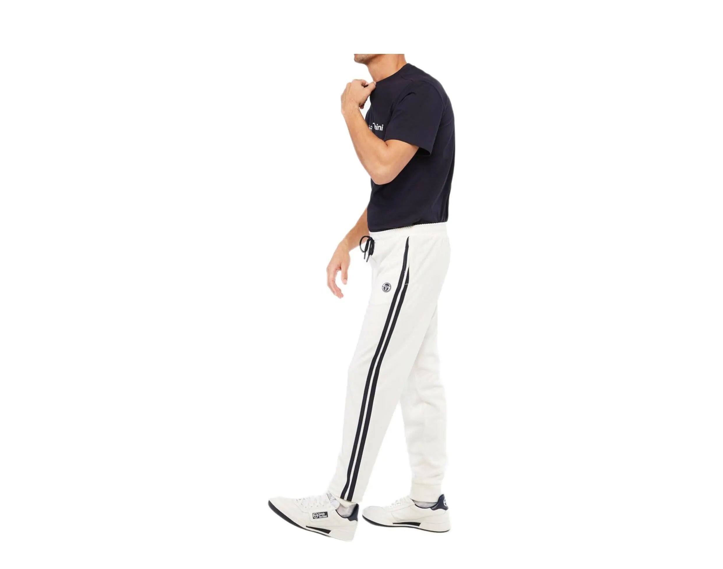 Sergio Tacchini Young Line Men Track Pants Blanc De Blanc/Night Sky
