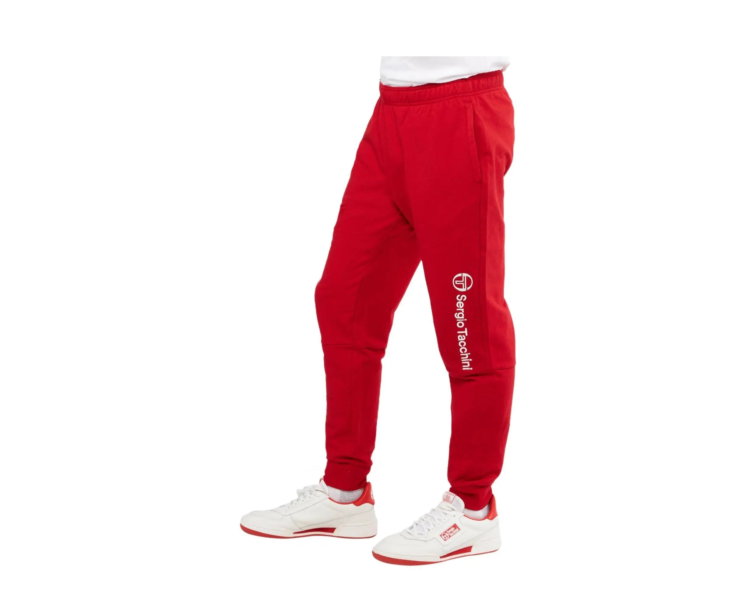 Sergio Tacchini Almers Men Joggers Sweatpants Tango Red