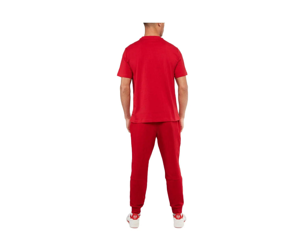 Sergio Tacchini Iberis Men T-Shirt Tango Red/Blanc De Blanc