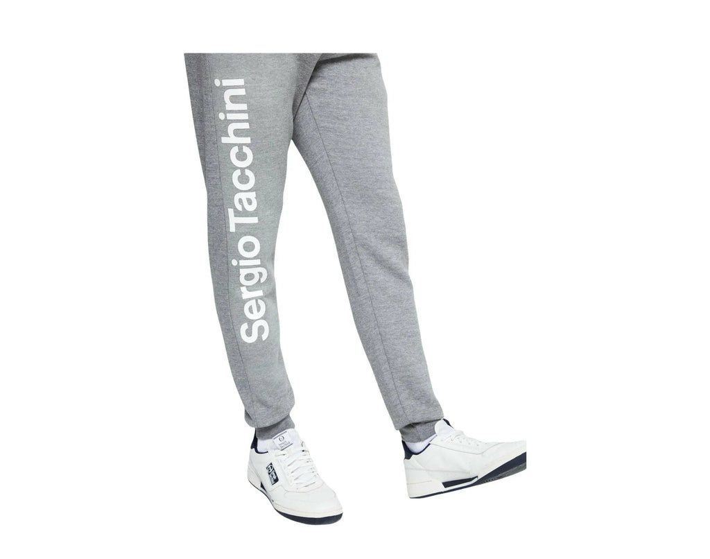 Sergio Tacchini Nizard Men Sweatpants Dark Grey Melange/Black