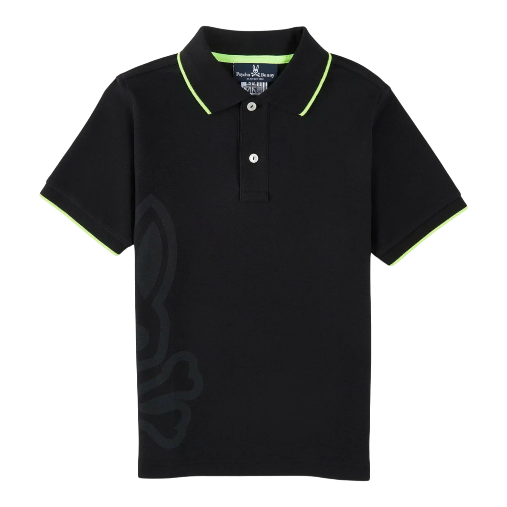 Psycho Bunny Chatham Kids Polo Shirt Kids Polo Shirt Black