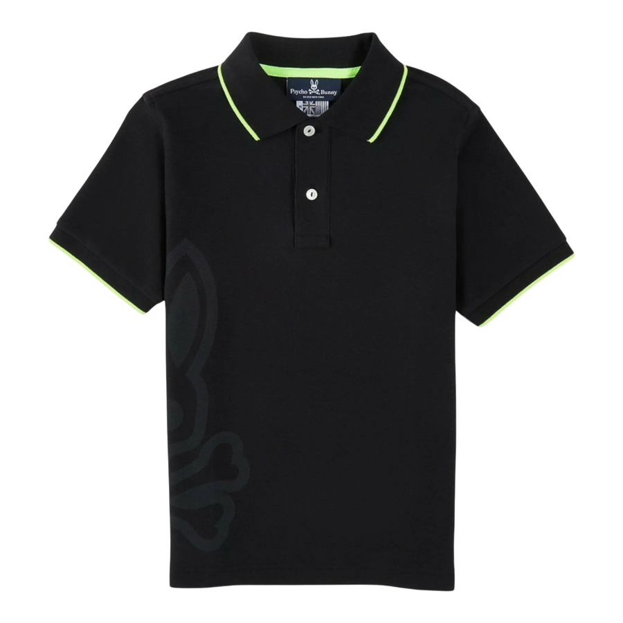 Psycho Bunny Chatham Kids Polo Shirt Kids Polo Shirt Black