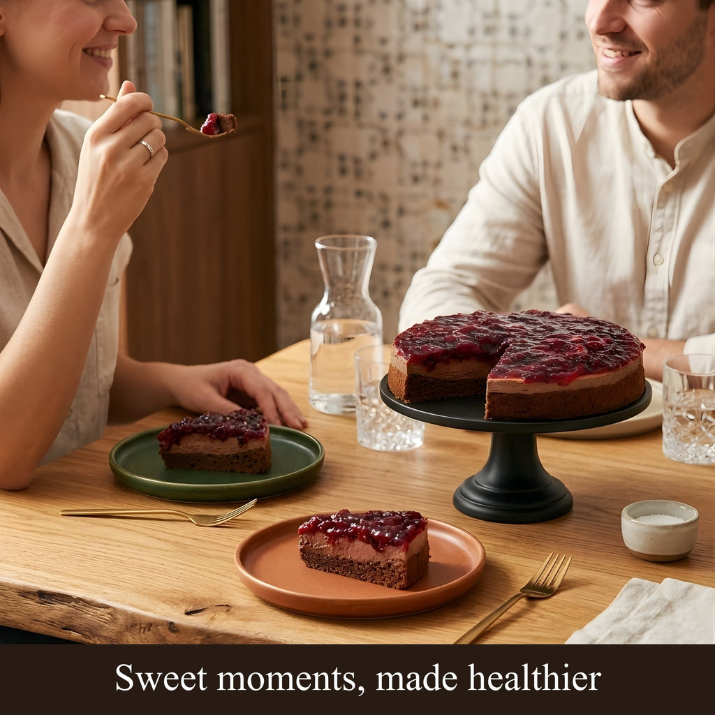 Andy Anand Sugar - Free Chocolate Wildberry Mousse Cake, 3 lb – Keto & Diabetic - Friendly, Freshly Baked, No Preservatives, Birthday Gift Box