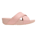 FitFlop Lulu Cross Women Sandals Pink Salt Leather