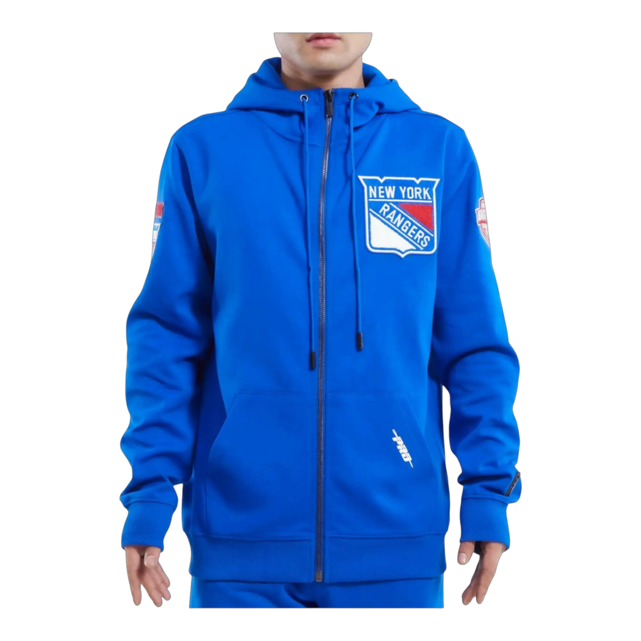 Pro Standard NHL New York Rangers Classic Zip-Up Men Hoodie Royal Blue