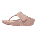 FitFlop Shuv Women Slide Sandals Beige Adjustable Felt Toe-Post