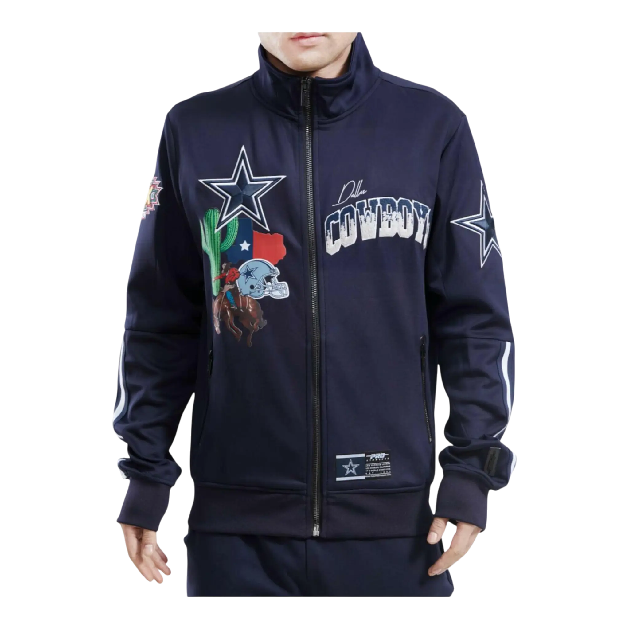Pro Standard Dallas Cowboys Home Town Men Track Jacket Midnight Navy