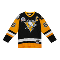 Mitchell & Ness Blue Line Mario Lemieux Pittsburgh Penguins 1991 Men Jersey Black