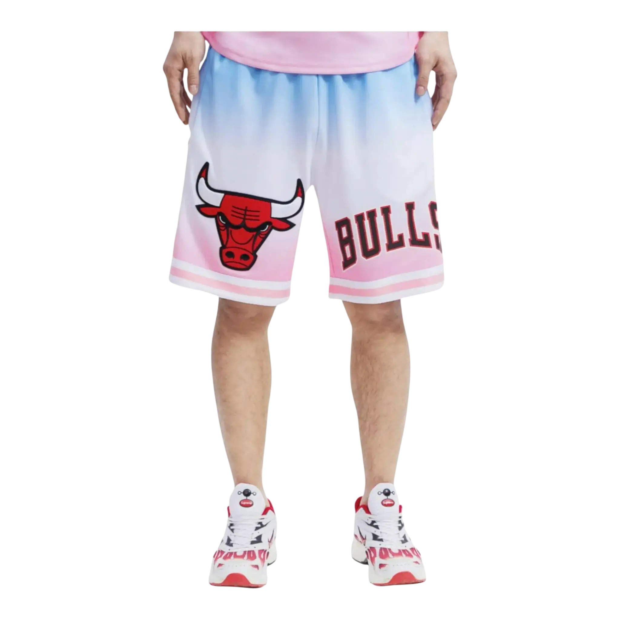 Pro Standard NBA Chicago Bulls Pro Team Ombre Men Shorts Blue/White/Pink
