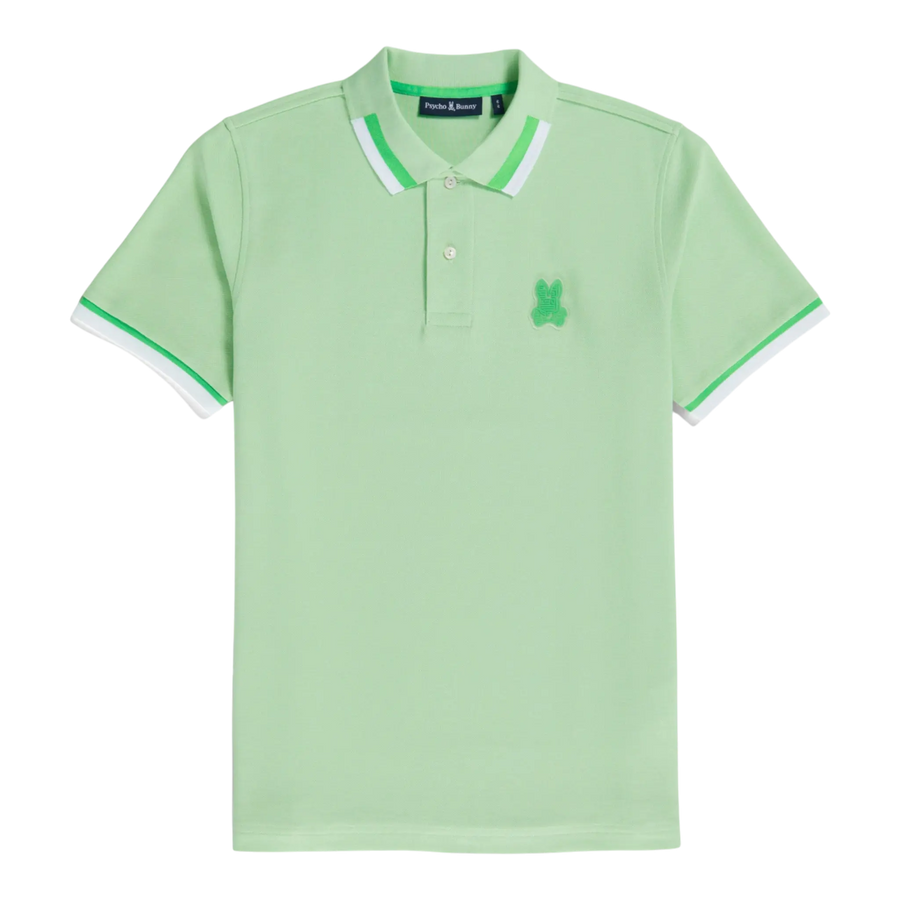Psycho Bunny Pisani Pique Men Polo Shirt Icy Mint