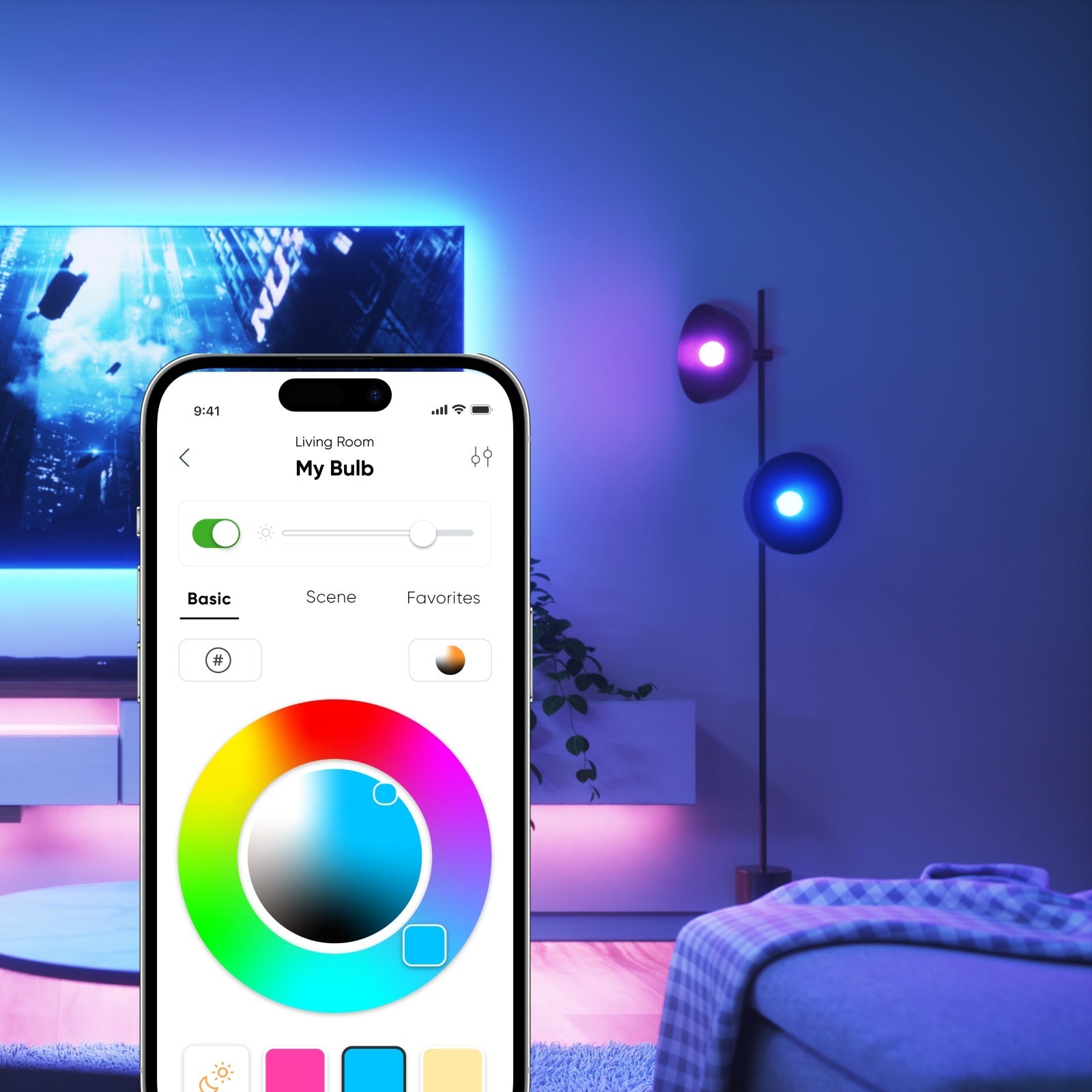 Matter Wi - Fi A19 Smart Bulb (2 Pack)
