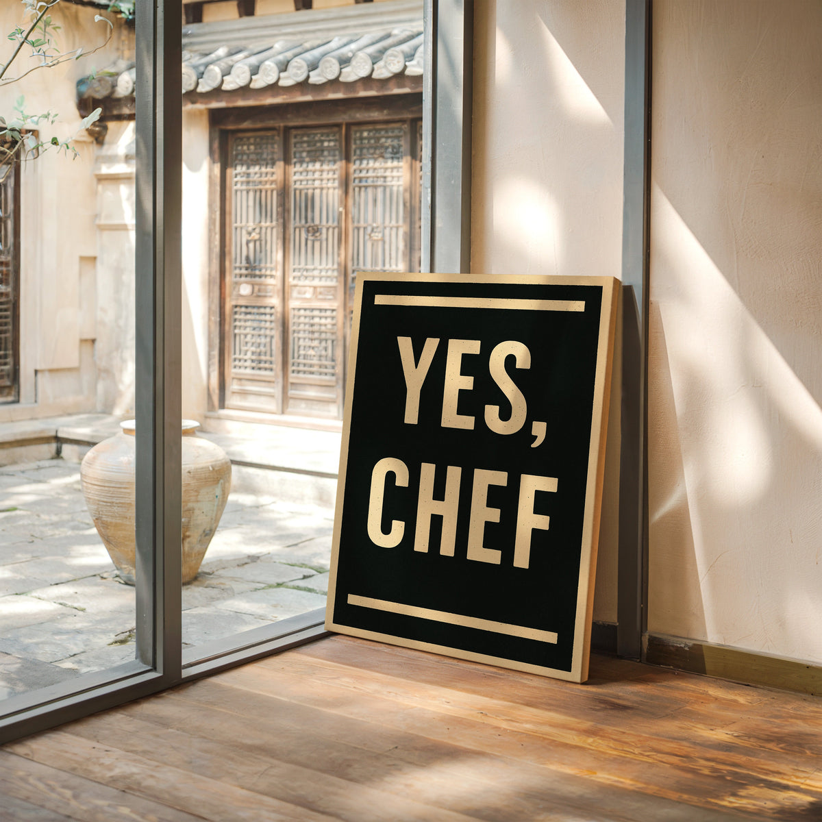 WONDERWALL 'L’Atelier Fun Collection' Yes Chef Kitchen Command Print