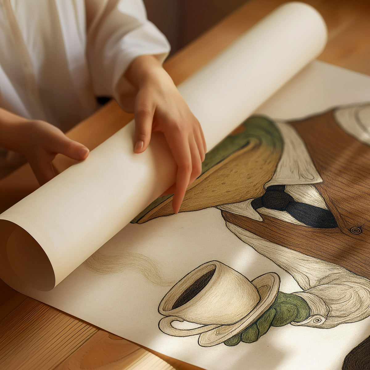 WONDERWALL ‘L’Atelier Fun Collection’ Gentleman Frog – Caffeinated & Classy
