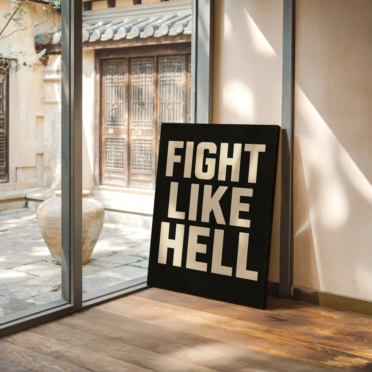 WONDERWALL ‘L’Atelier Fun Collection’ Fight Like Hell Gritty Bold Poster