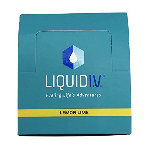 Liquid I.V. Hydration Multiplier - Lemon Lime - Powder Packets | Electrolyte Drink Mix | Easy Open Single - Serving | Non - GMO | 16 Stick