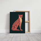 WONDERWALL 'L’Atelier Fun Collection' Pop Art Cheetah in Coral