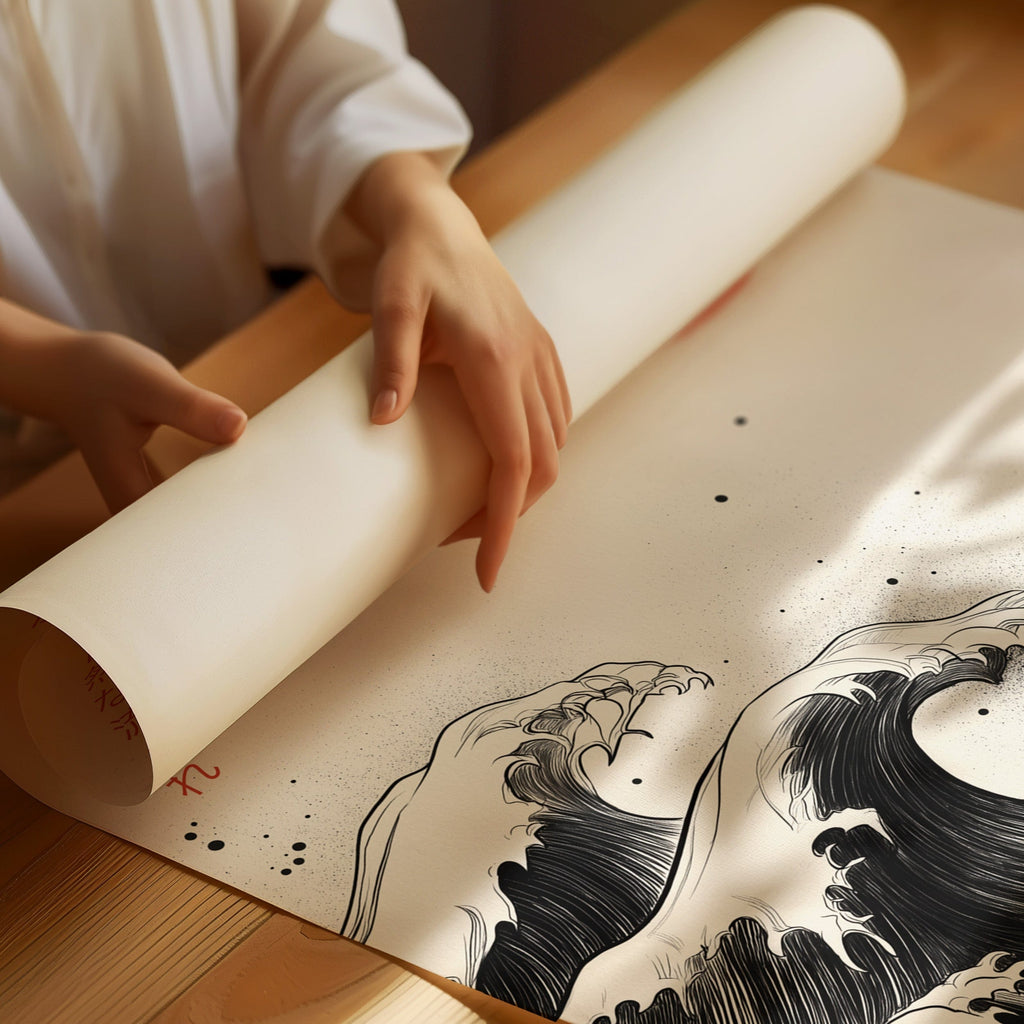 WONDERWALL ‘L’Atelier Fun Collection’ Japanese Ink Waves – The Flow of Nature