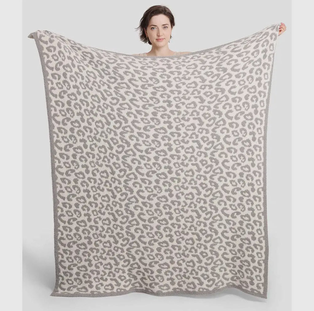 WONDERWALL The Super Soft Leopard Blanket in Tan
