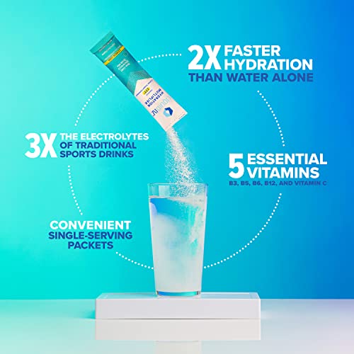 Liquid I.V. Hydration Multiplier - Lemon Lime - Powder Packets | Electrolyte Drink Mix | Easy Open Single - Serving | Non - GMO | 16 Stick