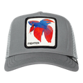 Goorin Bros Alpha Betta Men Trucker Hat Grey