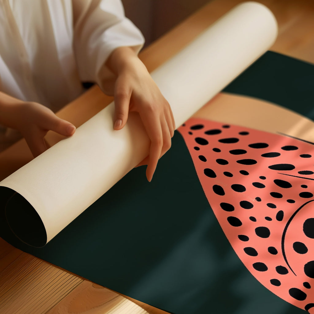 WONDERWALL 'L’Atelier Fun Collection' Pop Art Cheetah in Coral