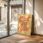 WONDERWALL ‘L’Atelier Fun Collection’ C’est La Vie Retro Wall Art