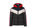 Invicta Claudia Shiny Contrast Colors Women Puffer Jacket Grey/Navy/Red