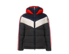 Invicta Claudia Shiny Contrast Colors Women Puffer Jacket Grey/Navy/Red