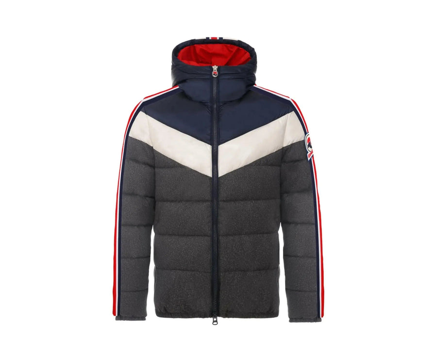Invicta Marco Bomber Hooded Men Jacket Grey/Navy/Red