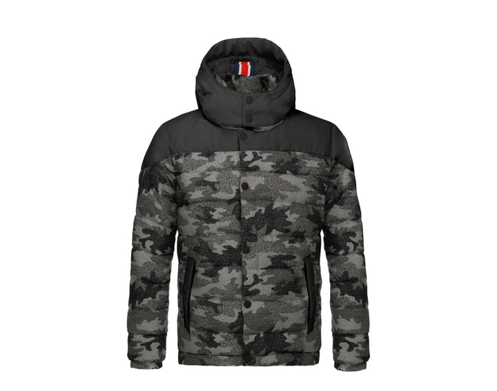 Invicta Joey Hip-Length Men Puffer Jacket Anthracite/Dark Grey