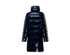 Invicta Lisa Long Glossy Coat Women Puffer Jacket Navy